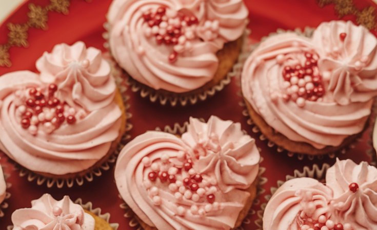 Heart-Shaped Cupcakes