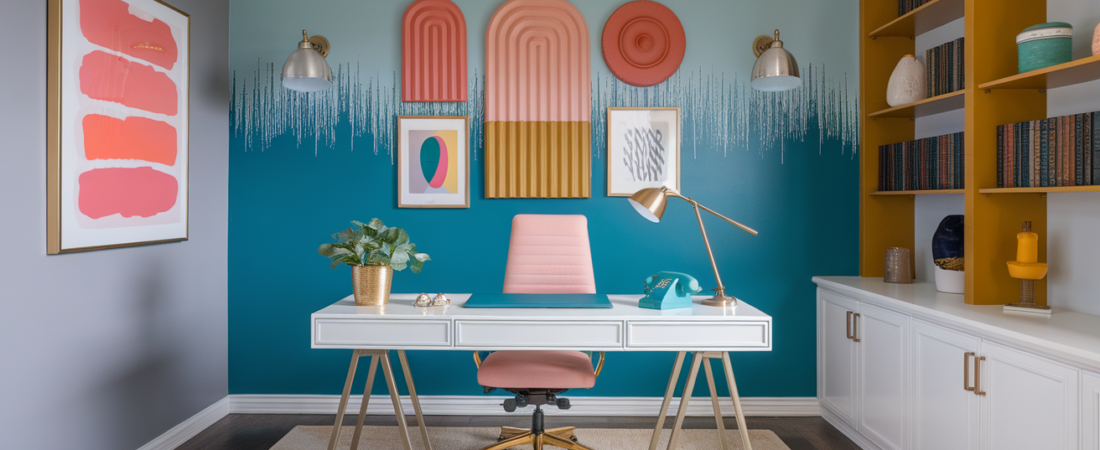 35 Colorful Home Office Ideas to Energize Your Workspace