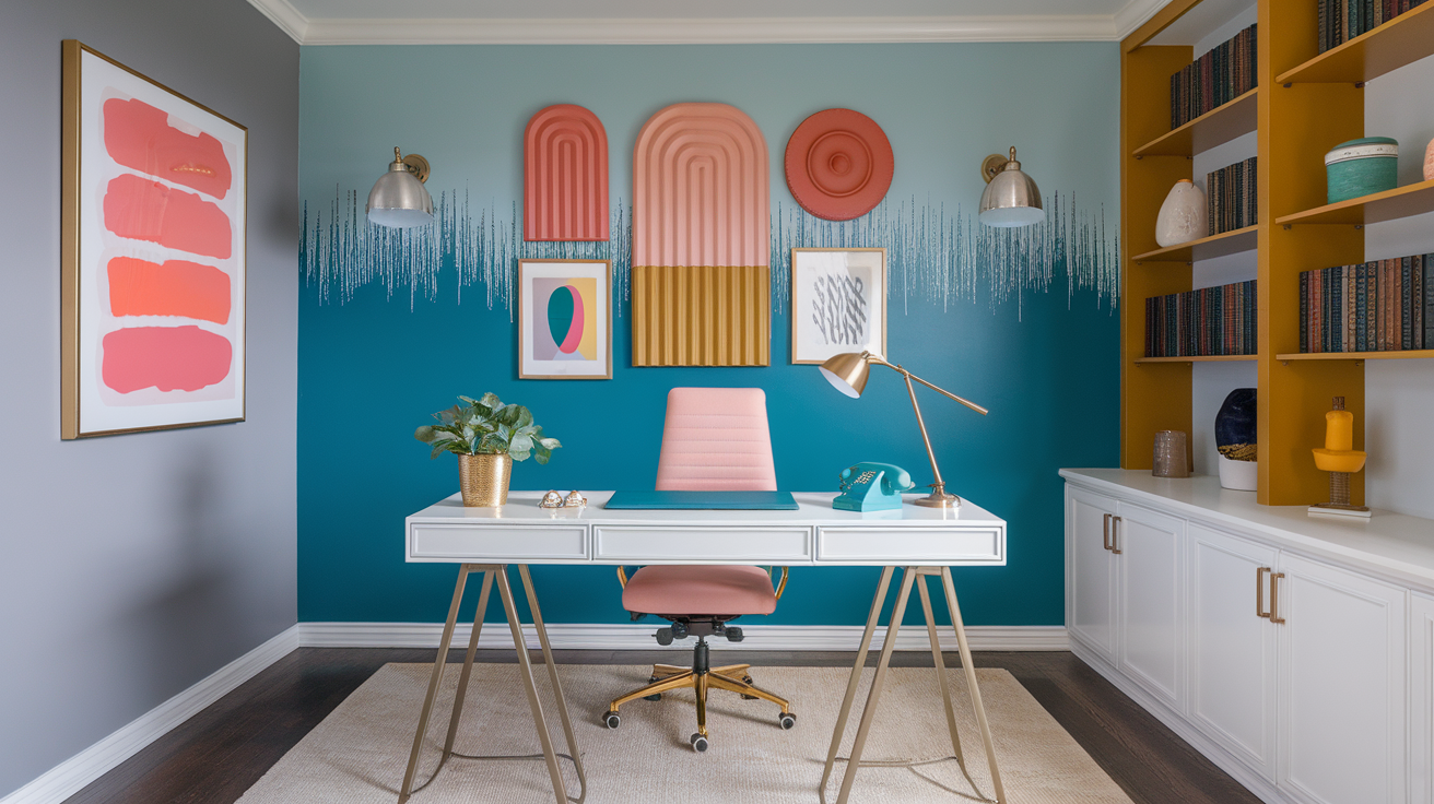 35 Colorful Home Office Ideas to Energize Your Workspace