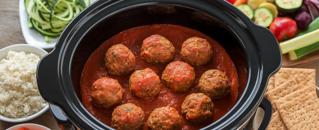 Keto Crockpot Meatballs: A Savory Low-Carb Appetizer