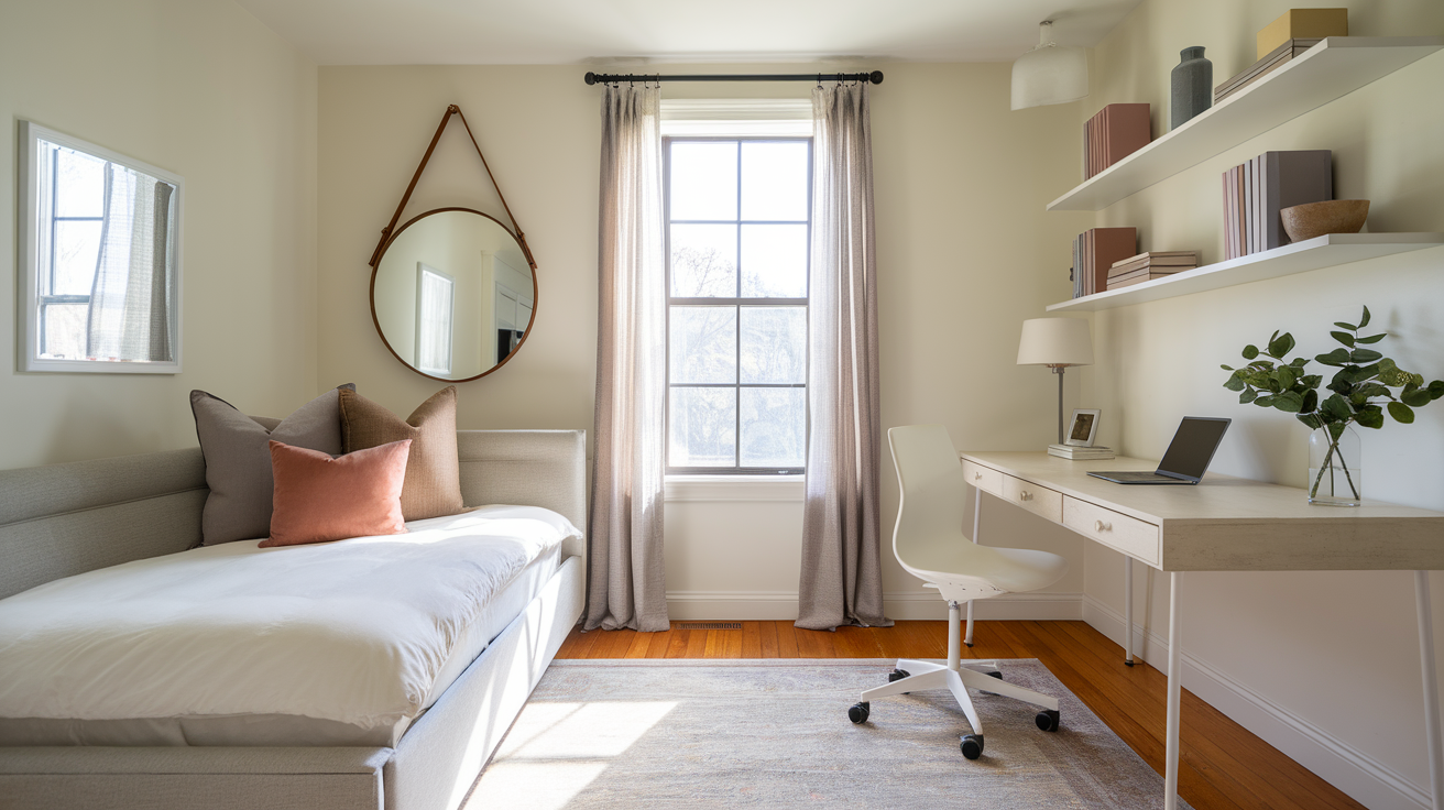 20 Smart and Stylish Ideas for Your Home Office and Guest Room Combo