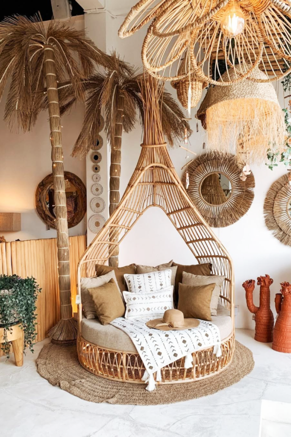 Boho-Chic Outdoor Retreat for Pool Deck Decorating Ideas