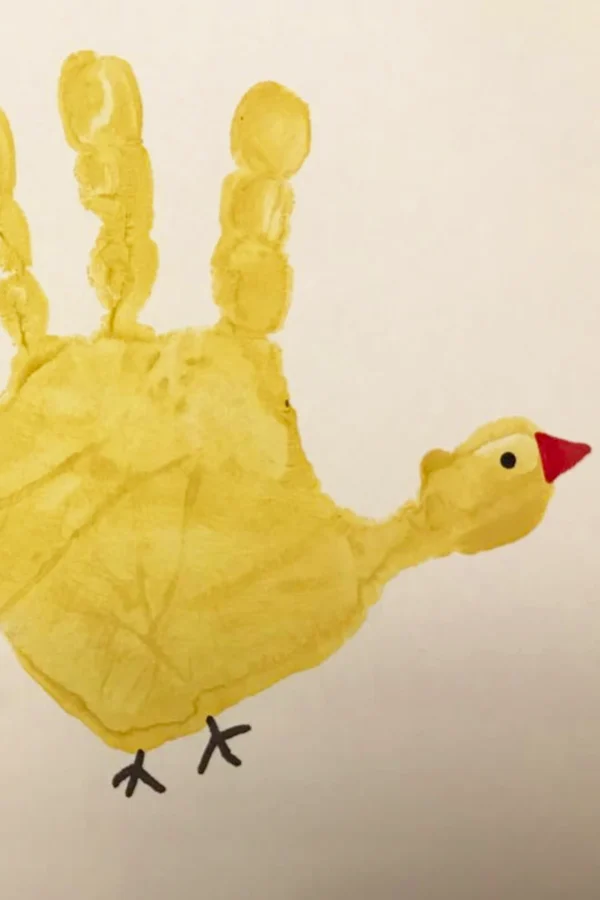 Bunny Handprint Art - Instagram Attribution: @thegingypants