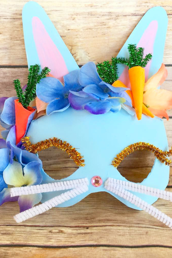 Bunny Mask Crafts - Instagram Attribution: @funcraftskids