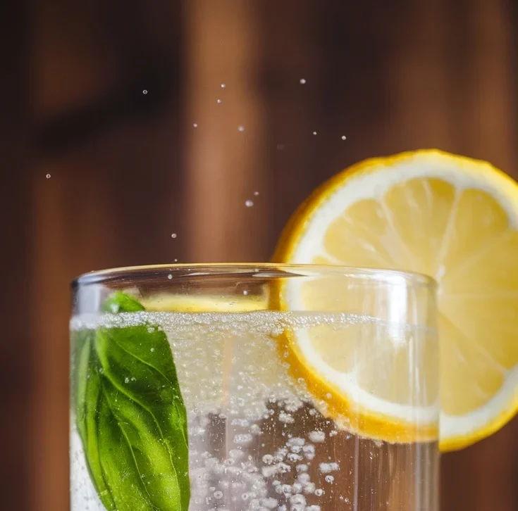 Fizzy Basil Lemonade Recipe