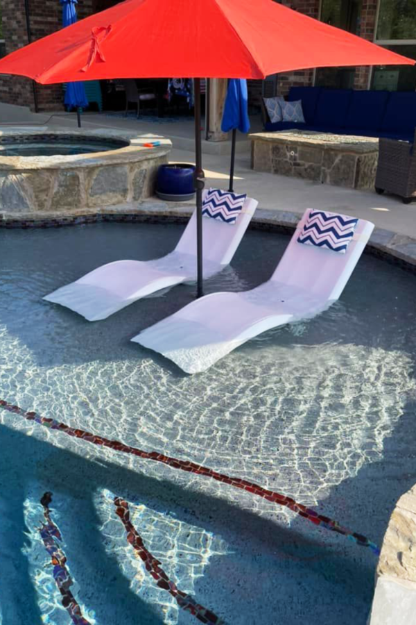 Luxury Poolside Lounging for Pool Deck Decorating Ideas