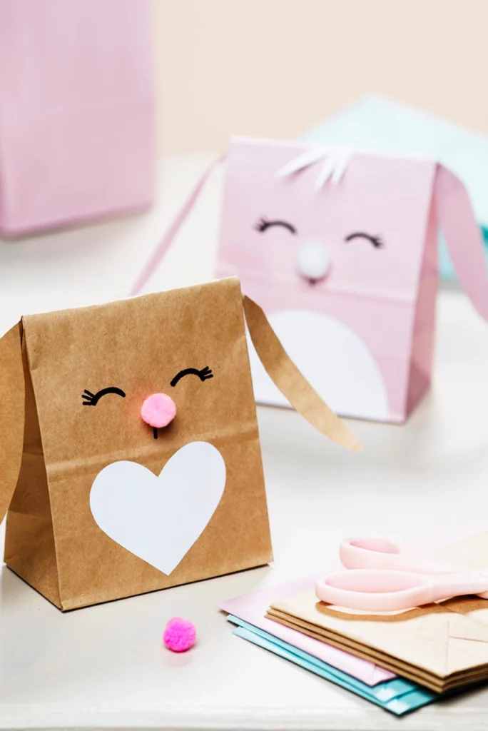 Paper Bag Bunny Puppets - Instagram Attribution: @panduroofficial