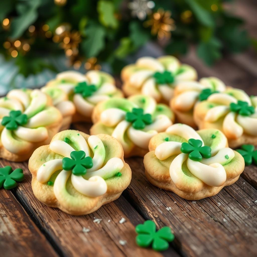 St. Patrick’s Day Mint Blossom Cookies