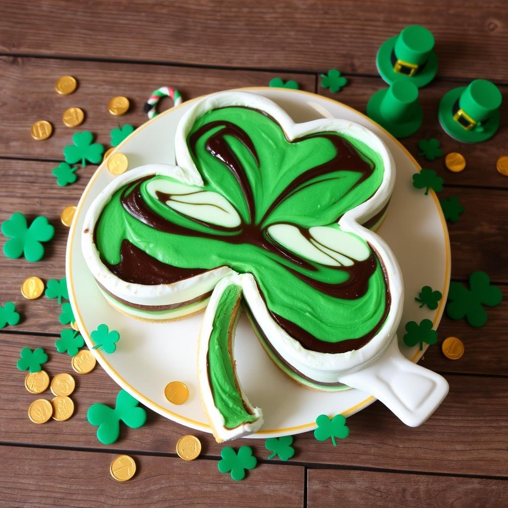 St. Patrick’s Day Shamrock Lasagna Dessert