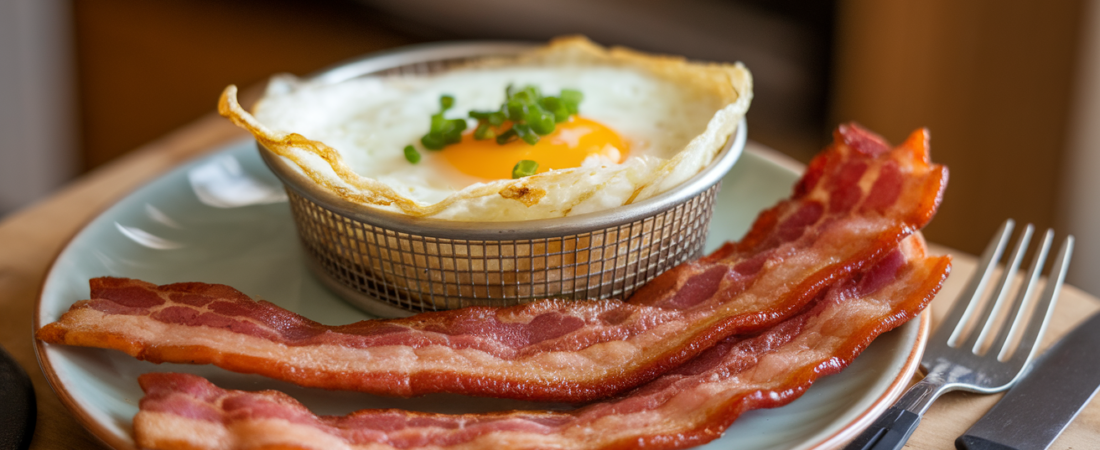 Quick and Easy Air Fryer Bacon and Eggs Recipe