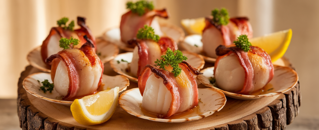 Succulent Bacon Wrapped Scallops Air Fryer Recipe