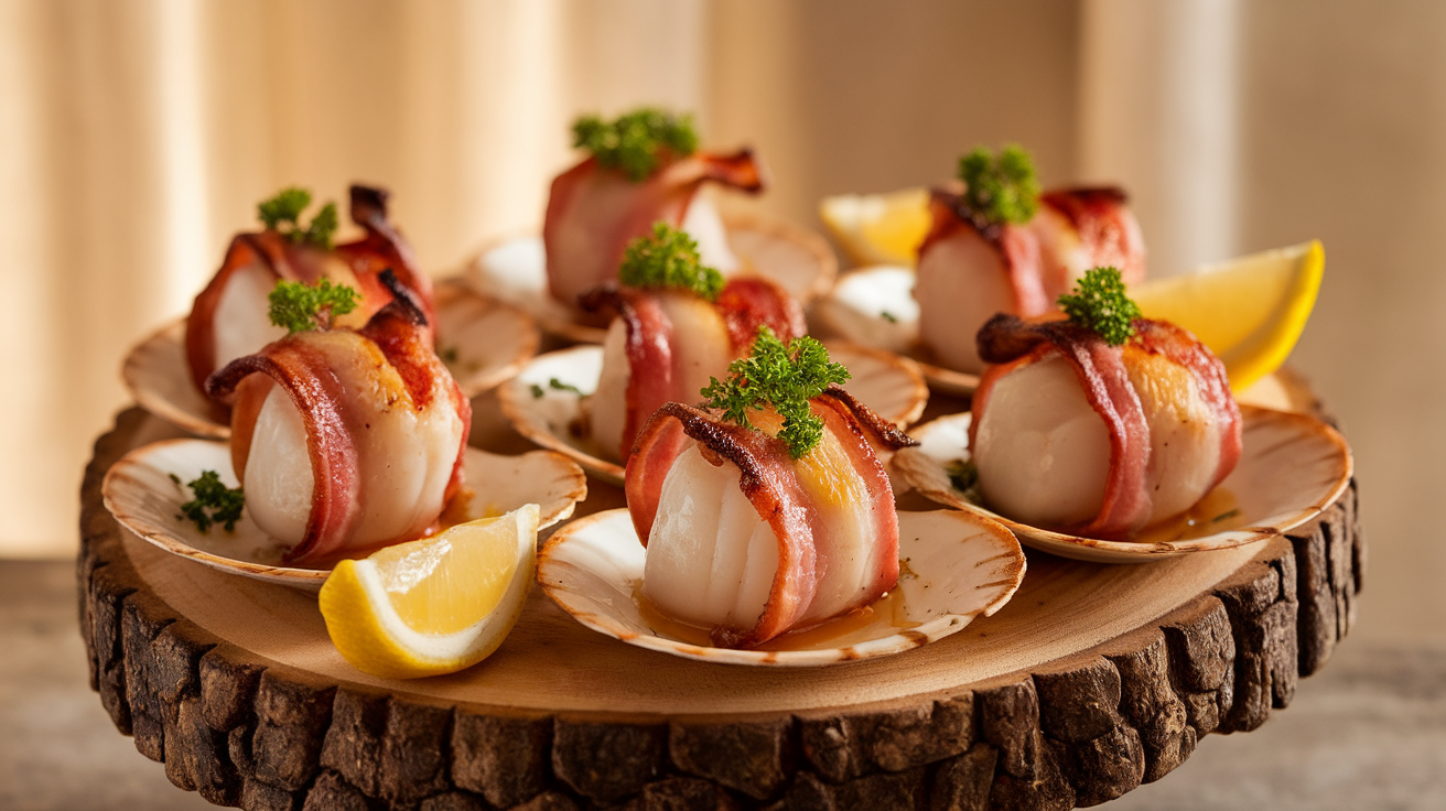 Succulent Bacon Wrapped Scallops Air Fryer Recipe