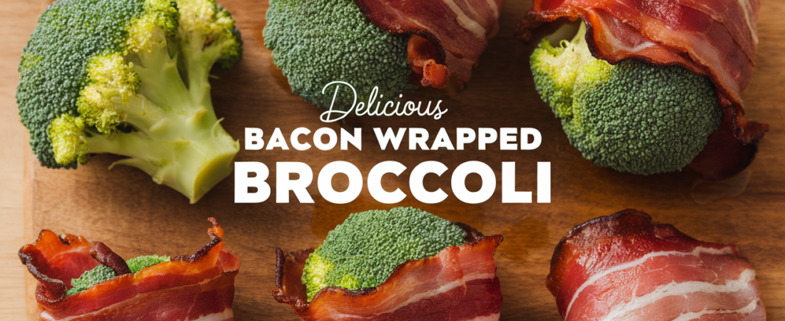 Delicious Air Fryer Bacon-Wrapped Broccoli