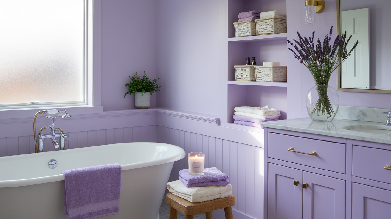 9 Lavender Bathroom Ideas for a Soothing, Elegant Space