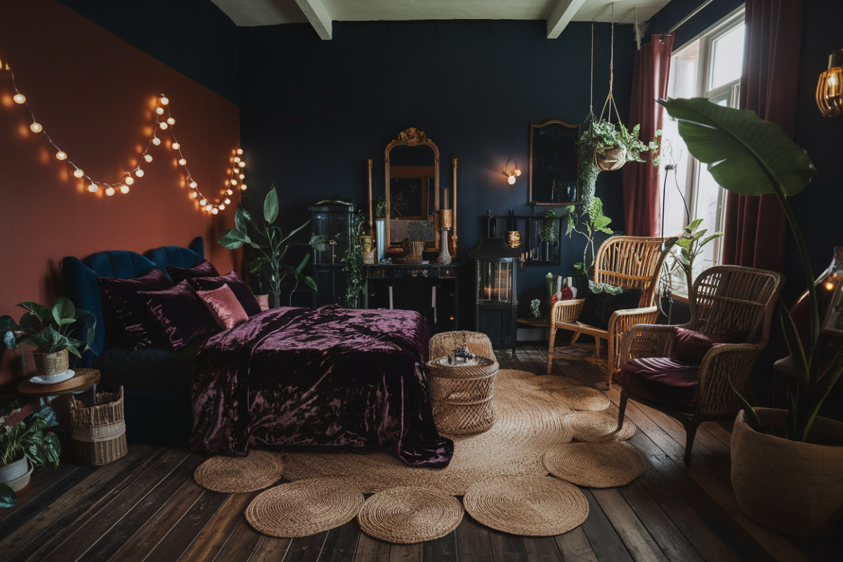 20 Dark Boho Bedroom Inspirations for a Whimsy Goth Sanctuary