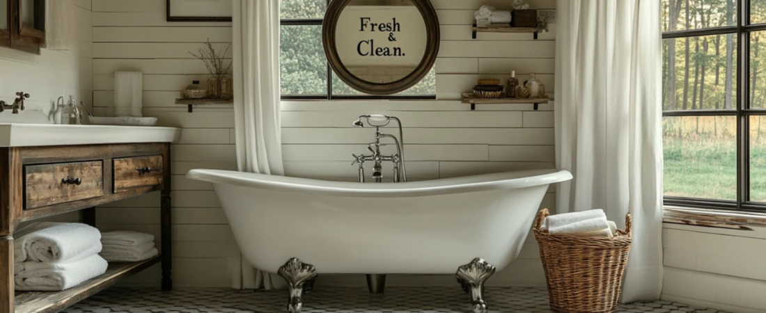 18 Farmhouse Bathroom Decor Ideas That Are Pure Rustic Charm