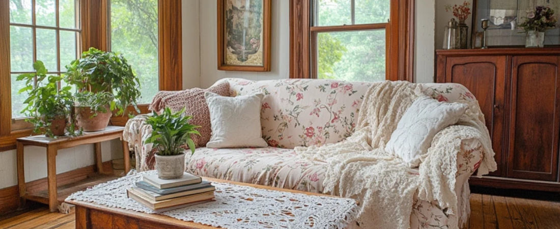 How to Fake an English Cottage Living Room Without Giving Up Your Modern Comforts