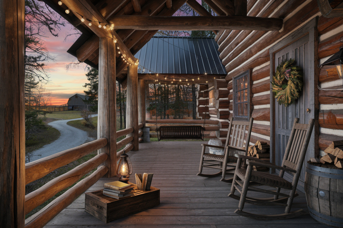 18 Log Cabin Front Porch Ideas That Will Make You Question Why You Ever Lived in a Suburb