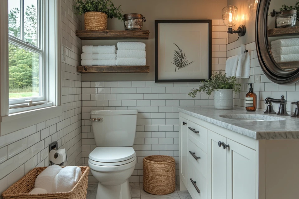 10 Genius Over-the-Toilet Storage Ideas for Small Bathroom Organization