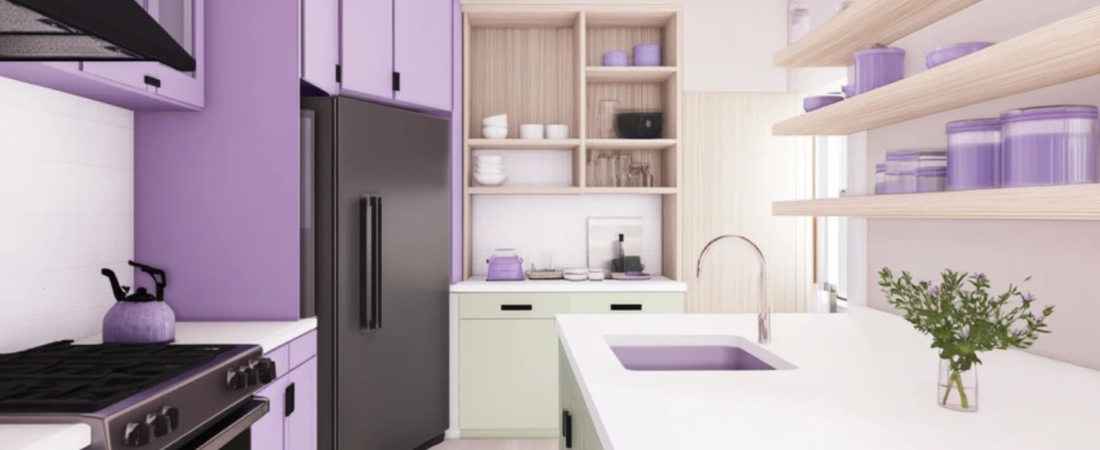 Lavender Kitchen Design So Cool Even Your Grandma Will Be Impressed