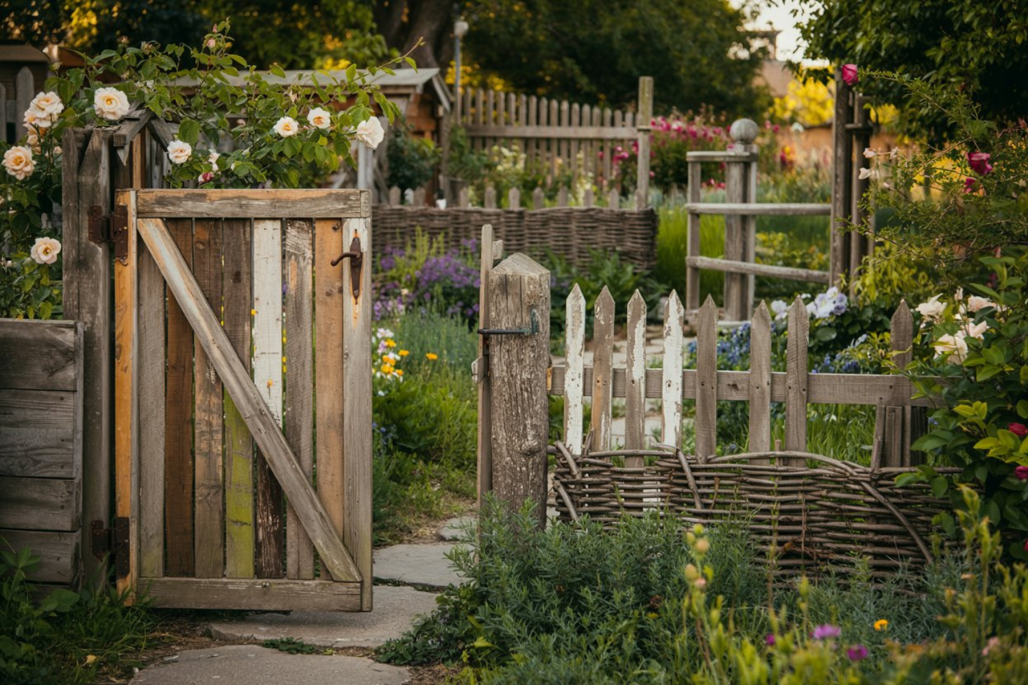 Creative Fence Ideas That Make Your Rustic Garden Fence Look Almost On Purpose