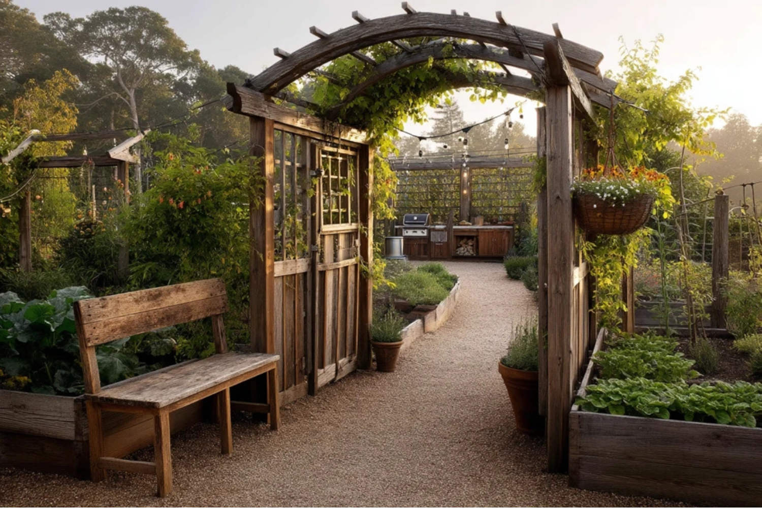 Garden Arbor Moves to Pretend Your Rustic Gardens Are Thriving