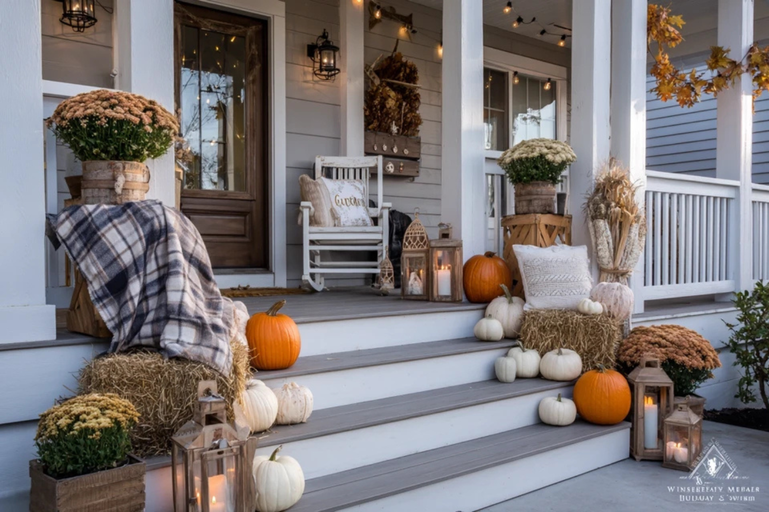 Fall Front Porch Decor That Will Make Your Pumpkins Blush